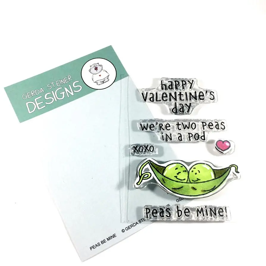 Peas Be Mine 3X4 Clear Stamp Set - Gsd667 1