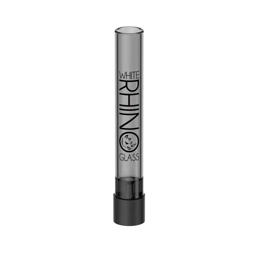 Smoked Xl Chillum Pipe With Silicone Cap 1