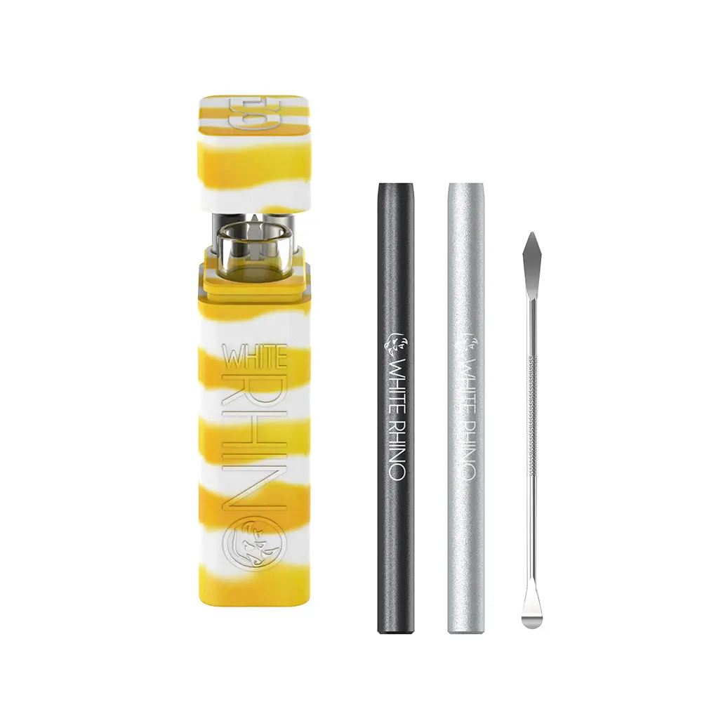 Silicone Dugout Glow Yellow White 1