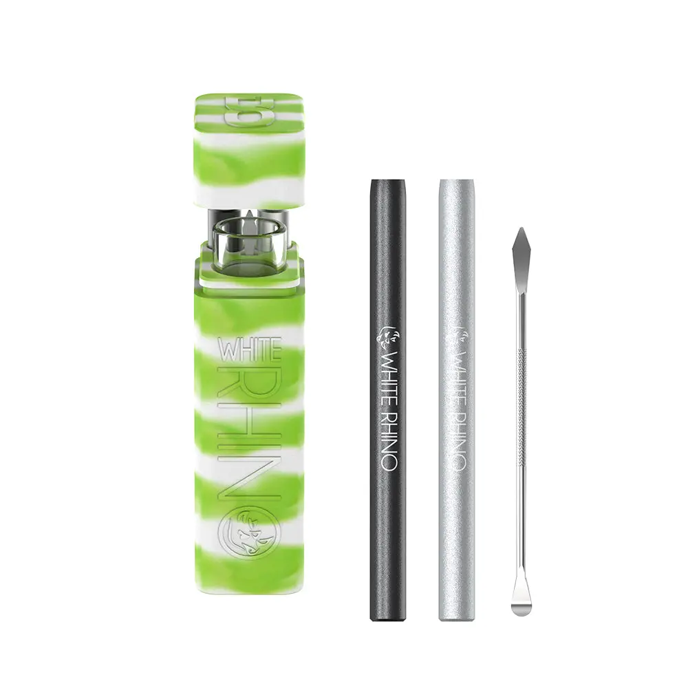 Silicone Dugout Glow Green White 1