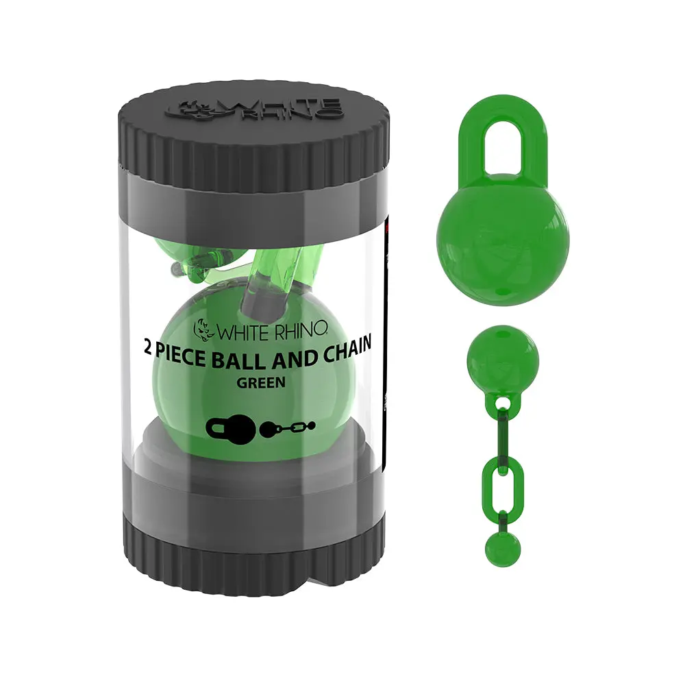 Terp Slurper 2 Piece Ball And Chain With Silicone Jar - Green 1