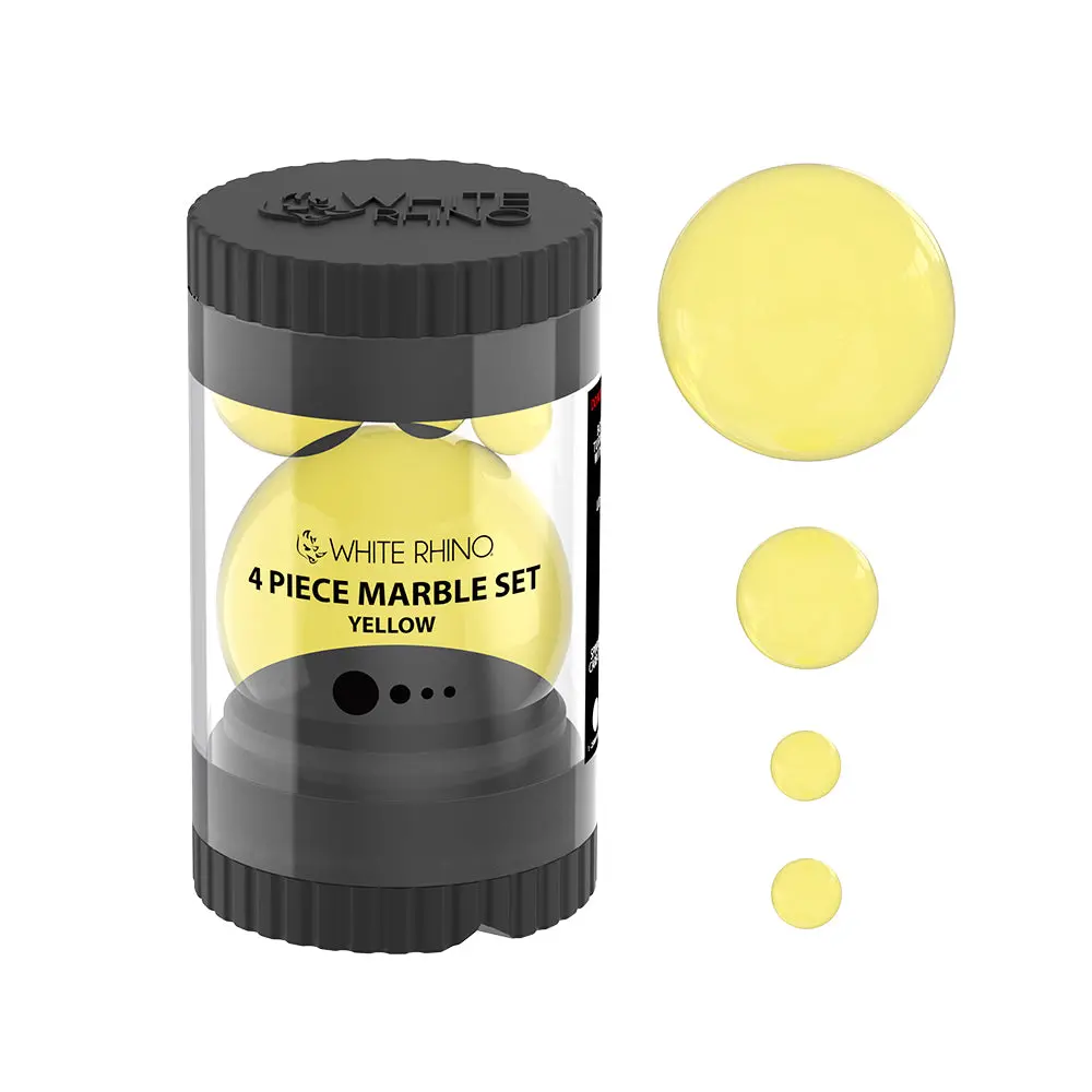 Terp Slurper 4 Piece Marble Set - Yellow 1