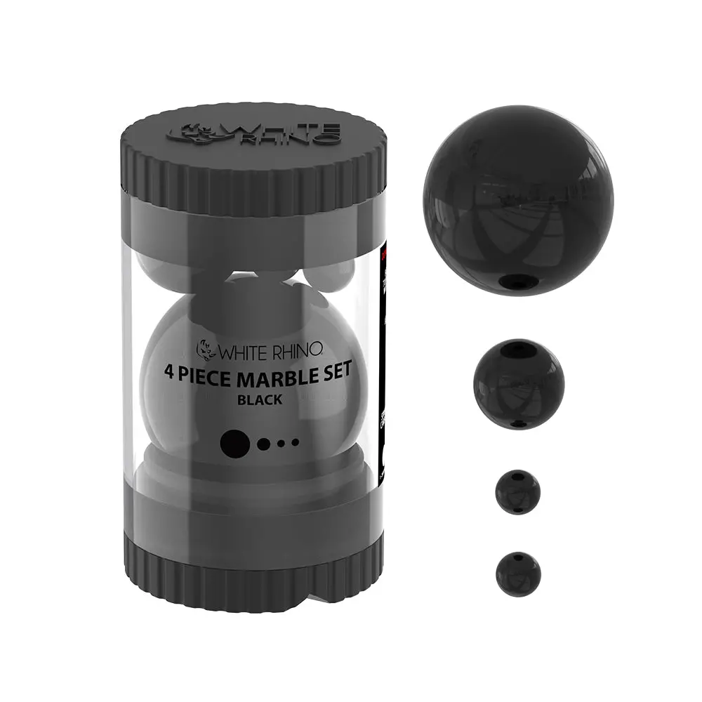 Terp Slurper 4 Piece Marble Set - Black 1