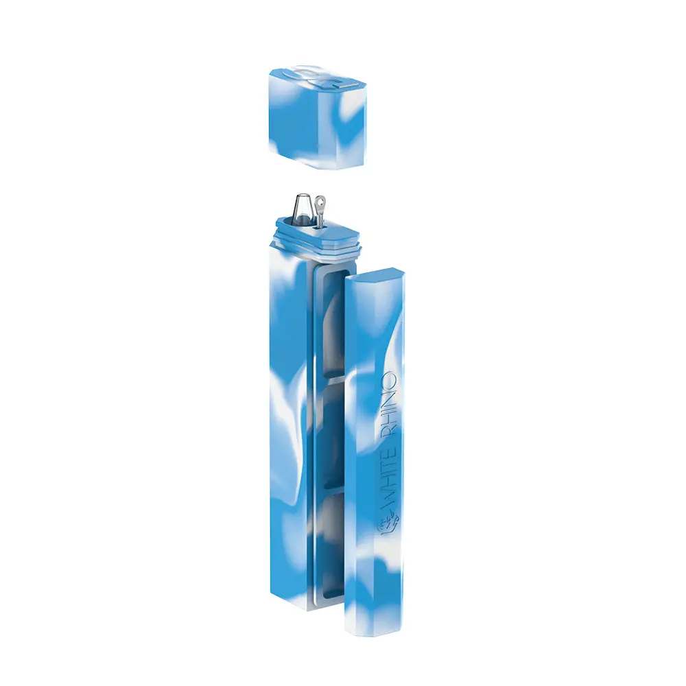 Dab Out Original With Pyrex Straw - Blue White 1