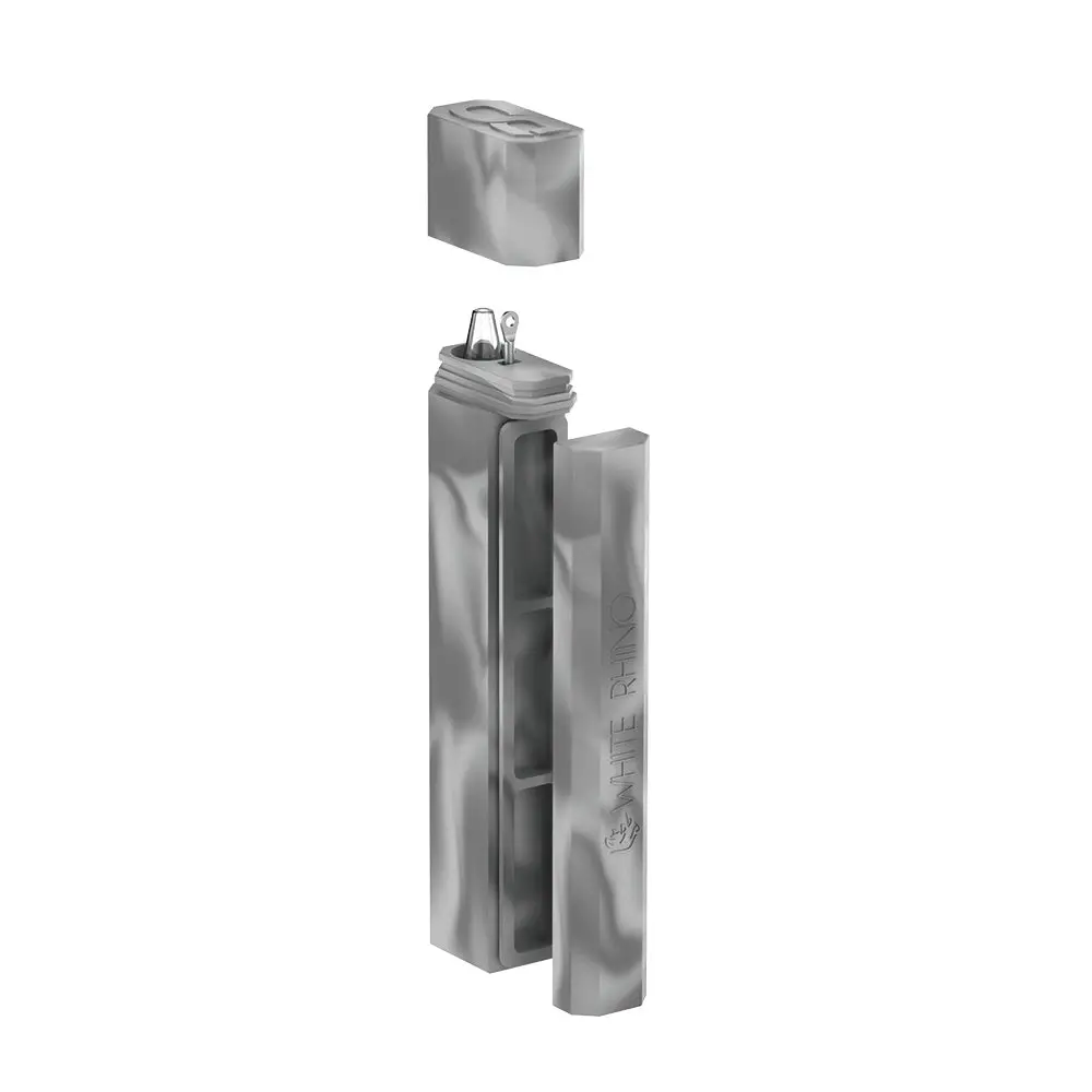 Dab Out Glow In The Dark With Quartz Straw - Grey White 1
