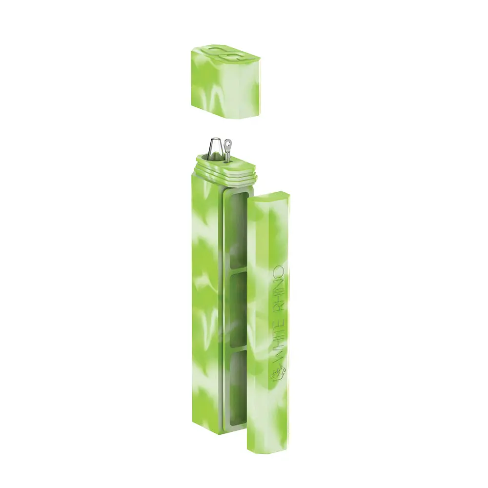 Dab Out Glow In The Dark With Quartz Straw - Green White 1