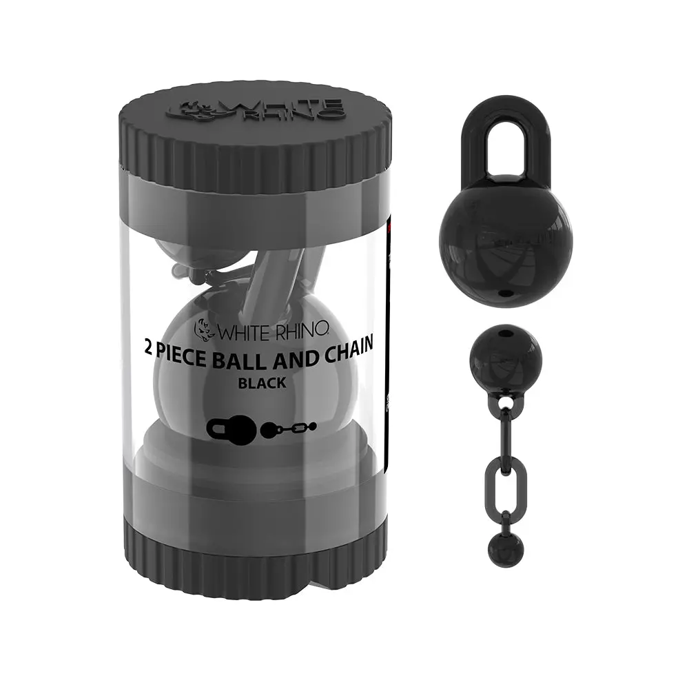 Terp Slurper 2 Piece Ball And Chain With Silicone Jar - Black 1