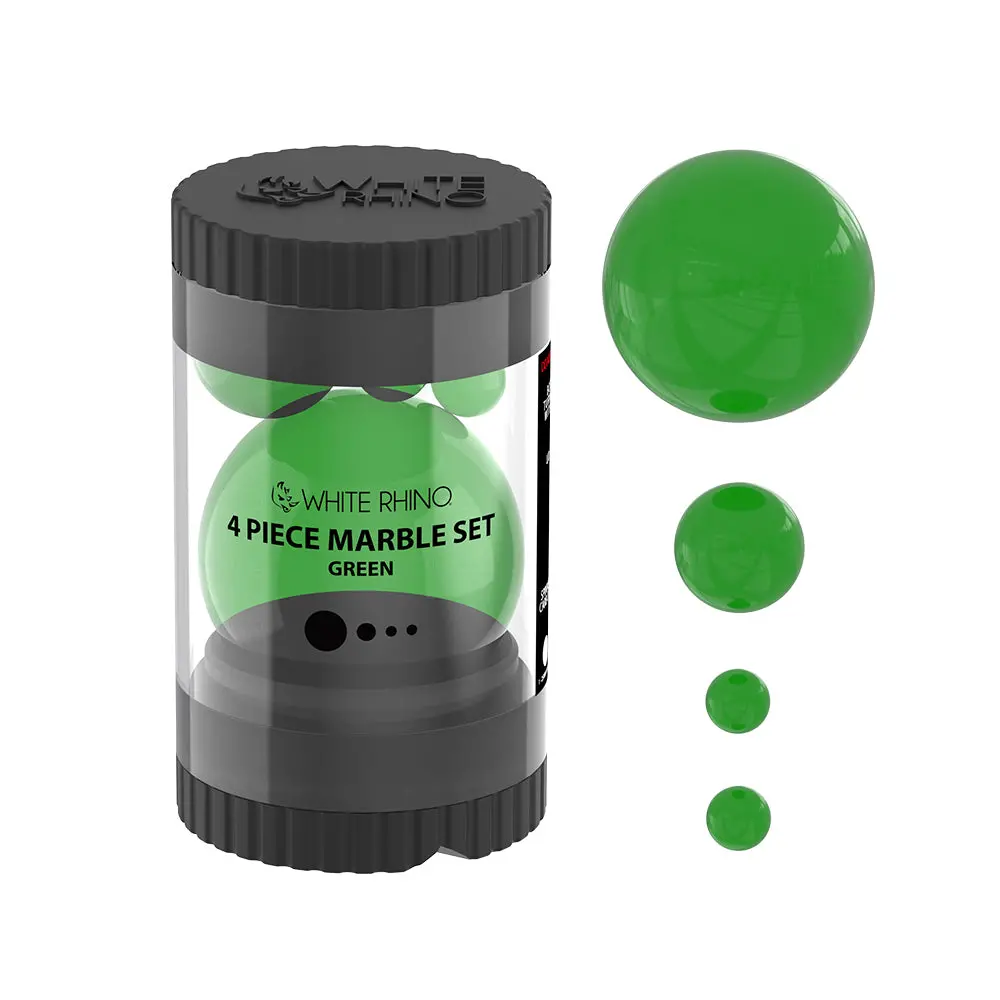 Terp Slurper 4 Piece Marble Set - Green 1