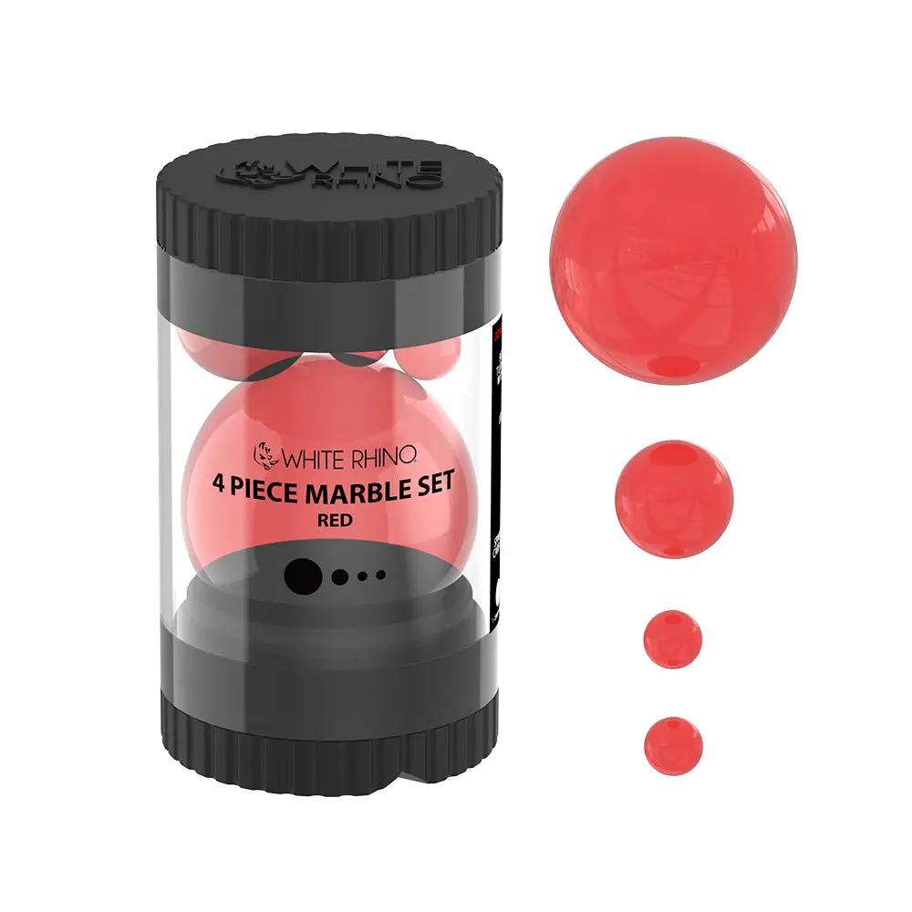 Terp Slurper 4 Piece Marble Set - Red 1