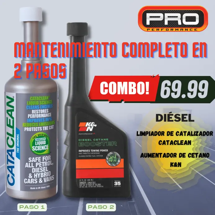 Combo Cataclean & Aumentador De Cetano K&N 1