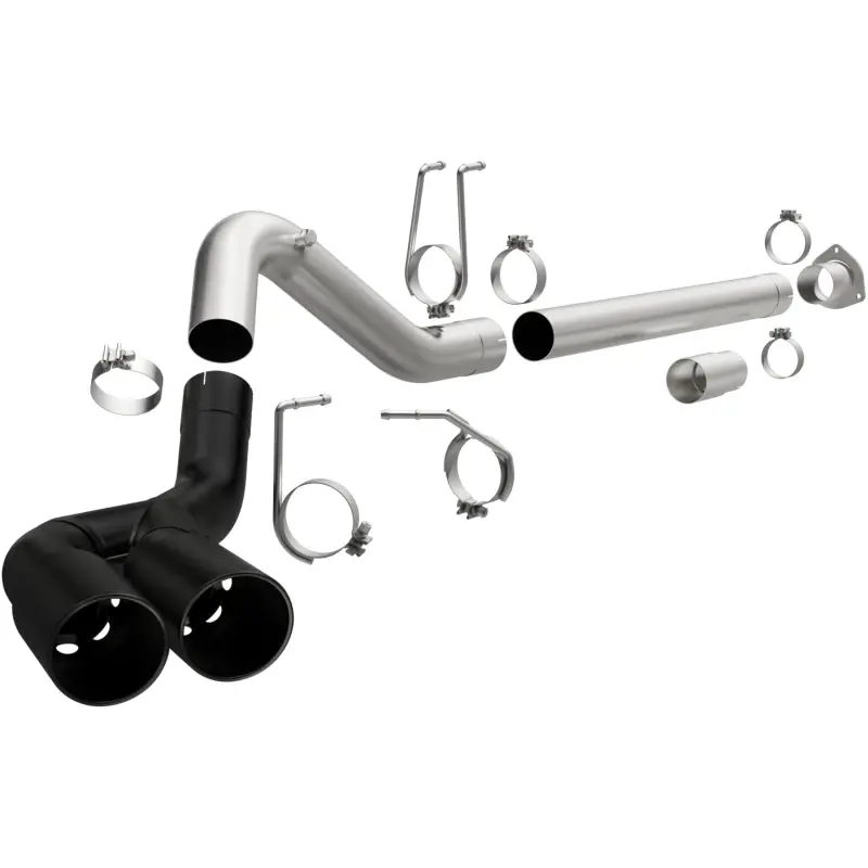 Magnaflow 08-18 Ford F-250/F-350/F-450 4.6L/6.7 Dpf-Back Black 4In Dual Single Rear Exit 1