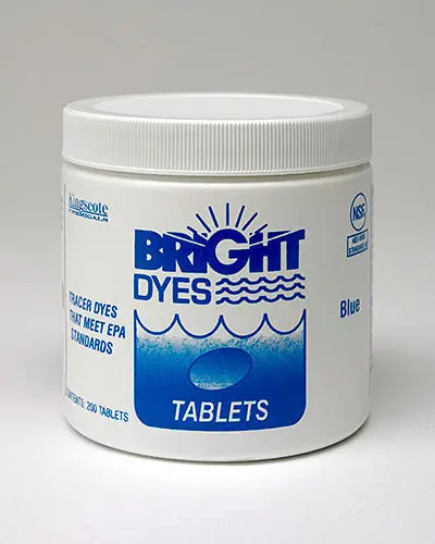 Flt Blue Tablets - Bright Dyes Tracer Dye For Water Or Wastewater Leak Detection 1