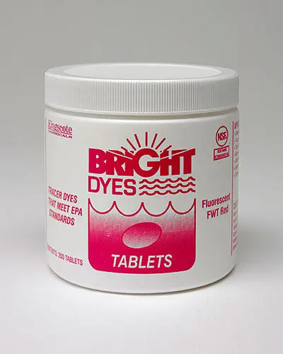 Fwt Red Tablets - Bright Dyes Tracer Dye For Water Or Wastewater Leak Detection 1