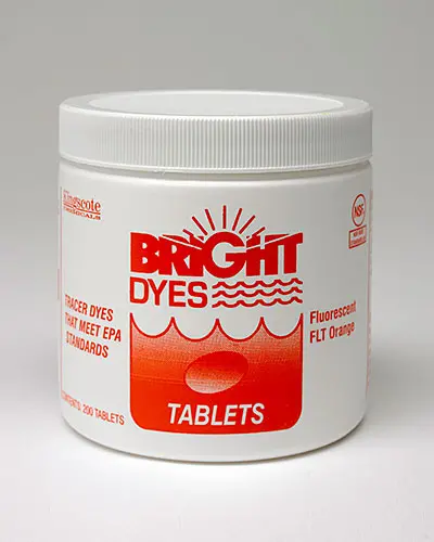 Flt Orange Tablets - Bright Dyes Tracer Dye For Water Or Wastewater Leak Detection 1