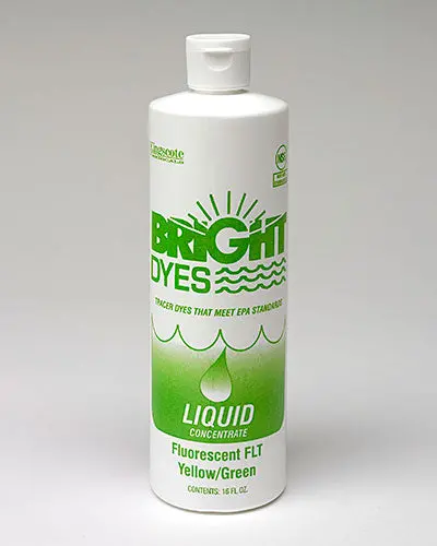 Flt Yellow/Green Liquid - Bright Dyes Tracer Dye For Water Or Wastewater Leak Detection 1