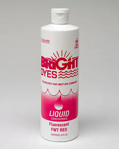Fwt Red Liquid - Bright Dyes Tracer Dye For Water Or Wastewater Leak Detection 1