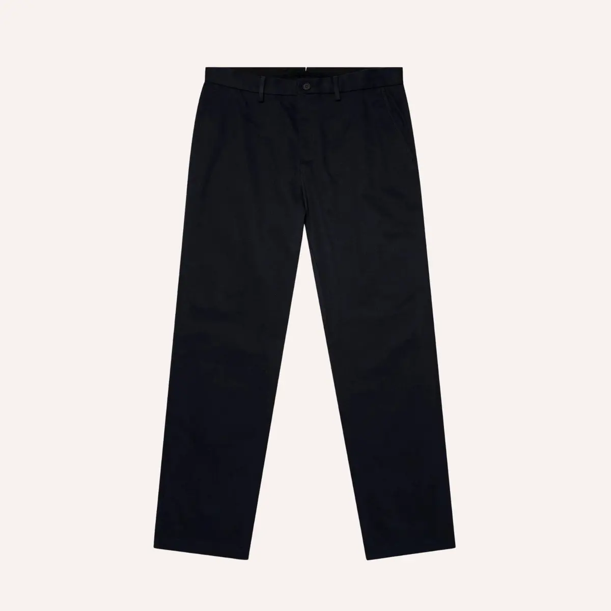 Navy Cotton Chino Trousers 1