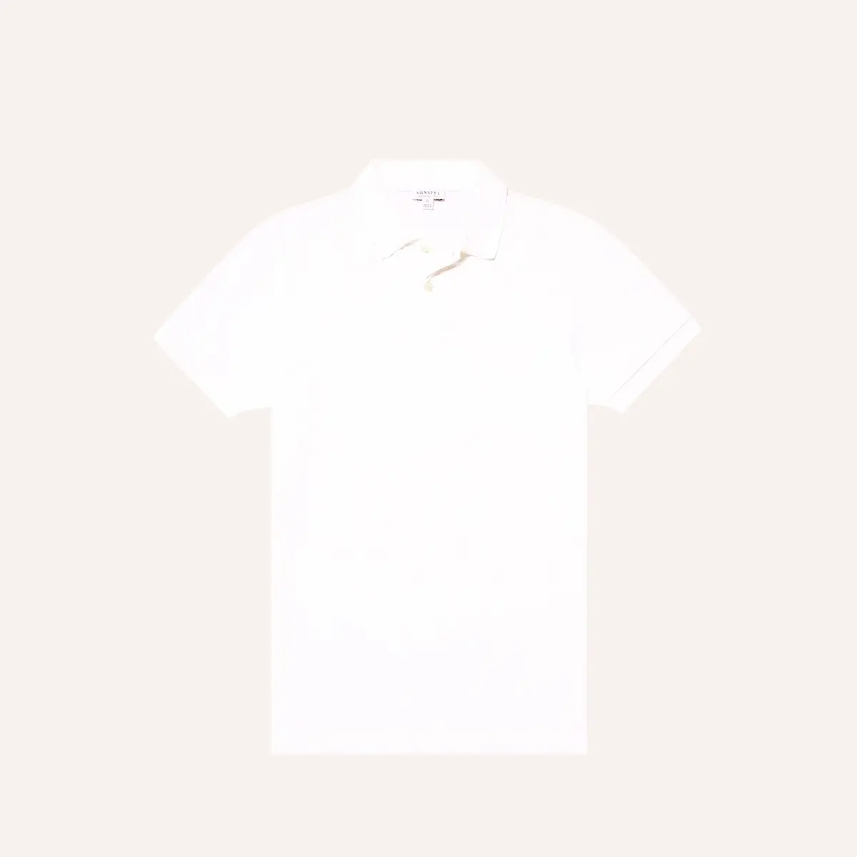 White Pique Polo Shirt 1