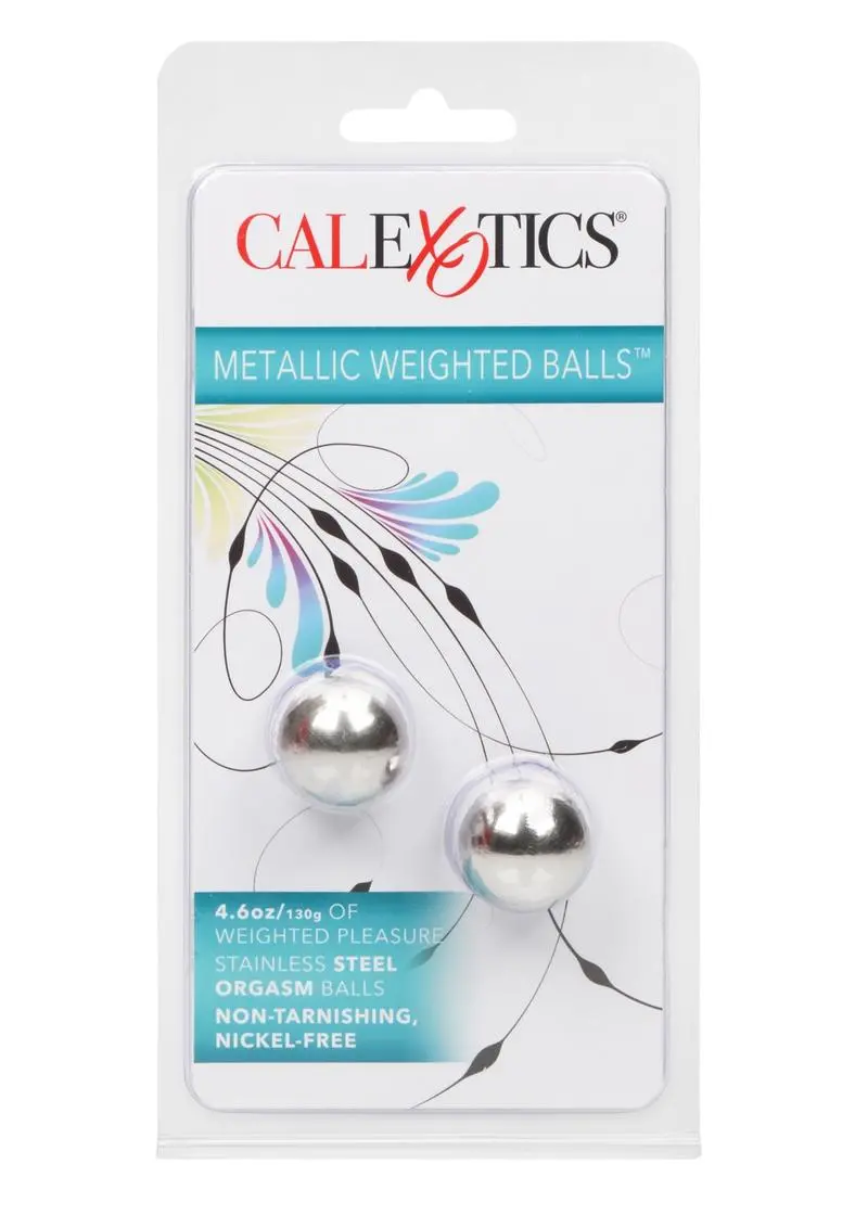 Metallic Weighted Orgasm Kegel Balls - Silver 1