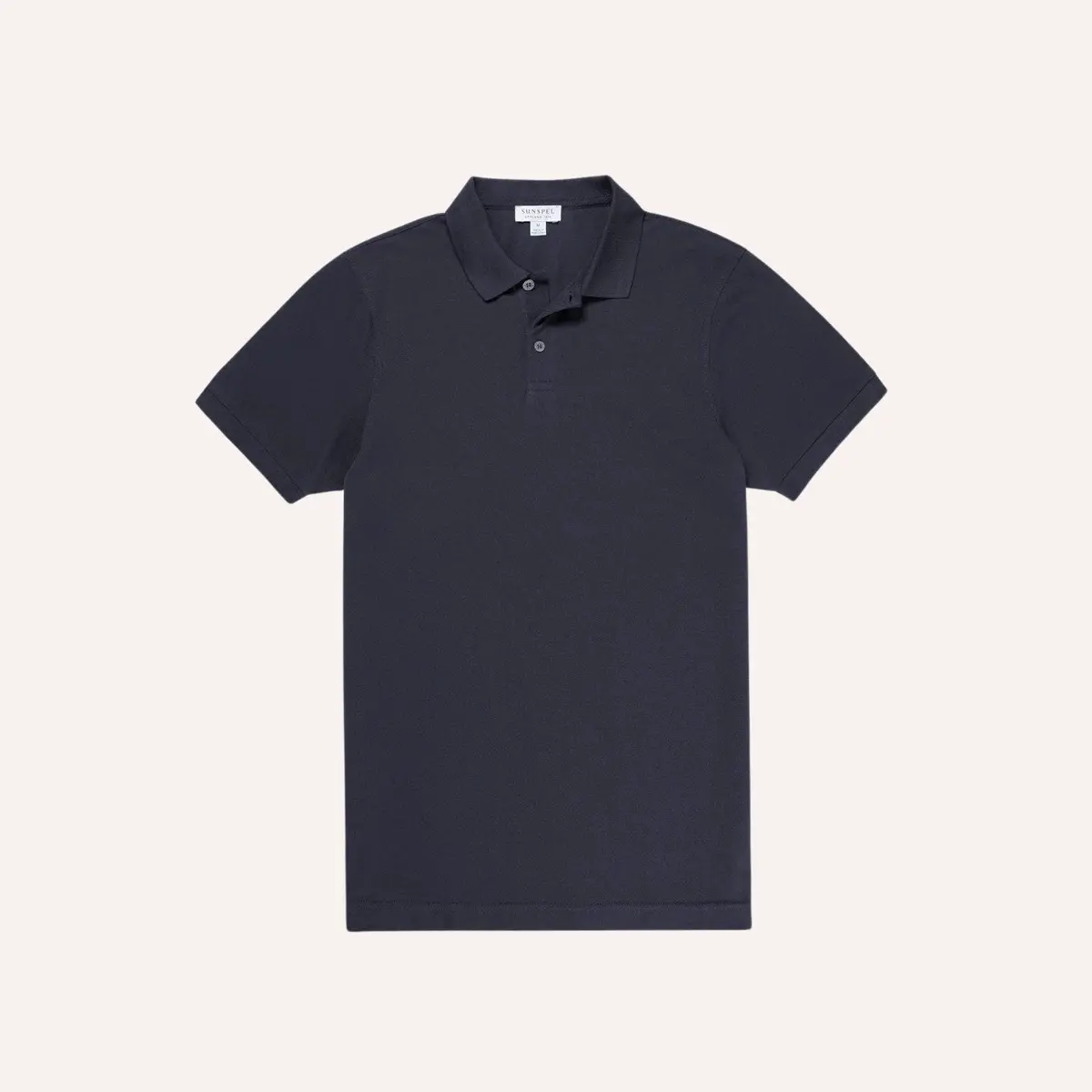 Navy Pique Polo Shirt 1