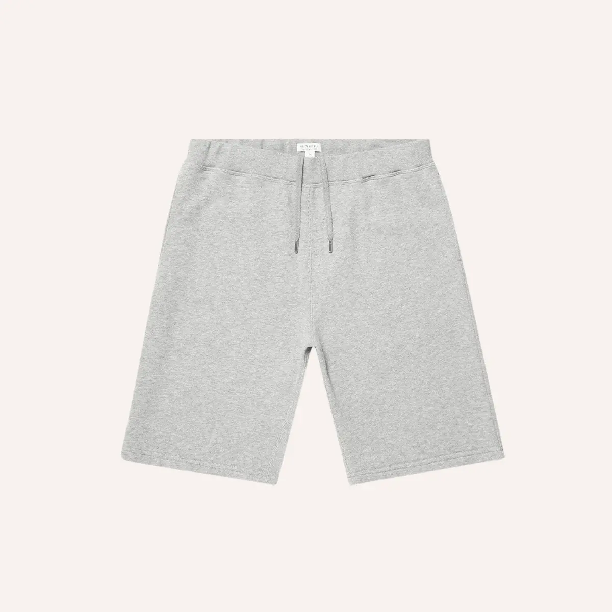 Grey Melange Loopback Track Shorts 1