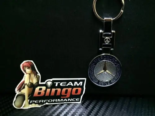 Mercedes Amg Polished Metal Car Keyring Chains Car Logo Badge Key Rings Au Stock 1
