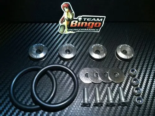 Bumper Quick Release Kit Fastener Fender Guard Clips ( Grey ) Jdm Drift Drag 1