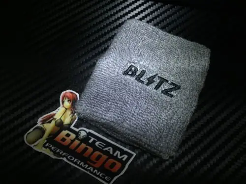 Blitz Clutch Brake Oil Reservoir Fluid Tank Sock Cover Grey Wrist Sweat Band 1