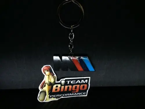 M3 M4 M5 M6 1M Bmw Polished Metal Car Keyring Chains Car Logo Badge Key Rings 1