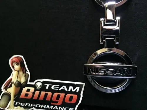Nissan Polished Metal Car Keyring Chains Car Logo Badge Key Rings Au Stock 1