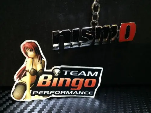 Nismo Nissan Polished Metal Car Keyring Chains Car Logo Badge Key Ring Jdm 1