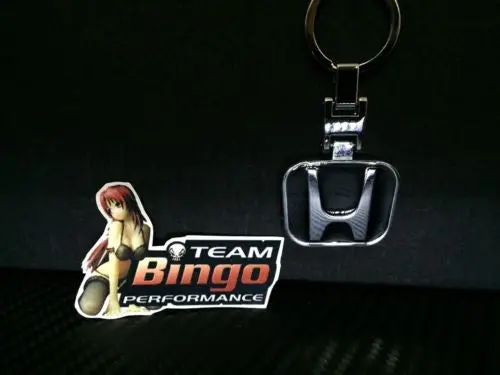 Honda Polished Metal Car Keyring Chains Car Logo Badge Key Rings Au Stock 1
