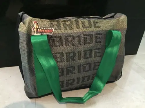 Bride Harness Travel Bag Carry On School & Gym Jdm Harness Green Straps 1