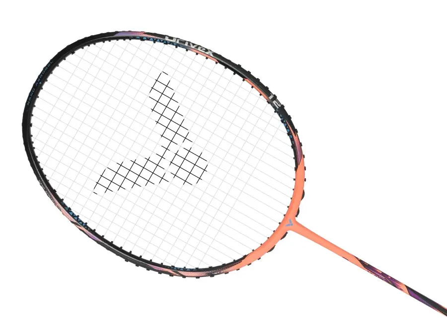 Victor Drivex 12 Metallic Badminton Racket (Orange/Black) 2025 1