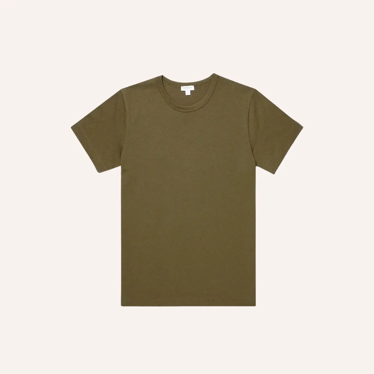 Deep Olive Heavyweight Jersey T-Shirt 1
