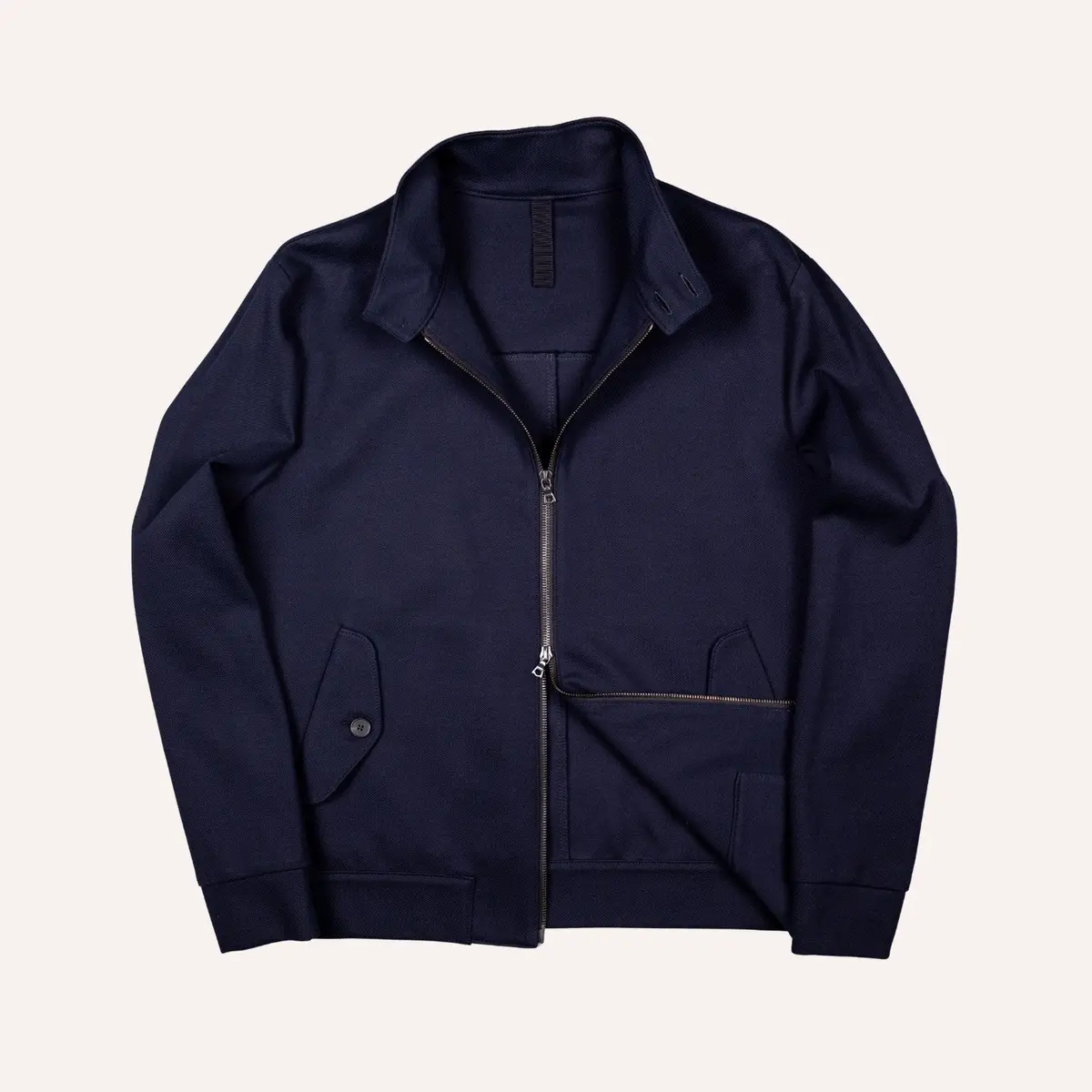 Navy Twill Harrington Jacket 1