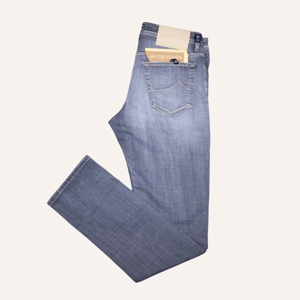 Washed Light Grey Slim Fit Jeans 1