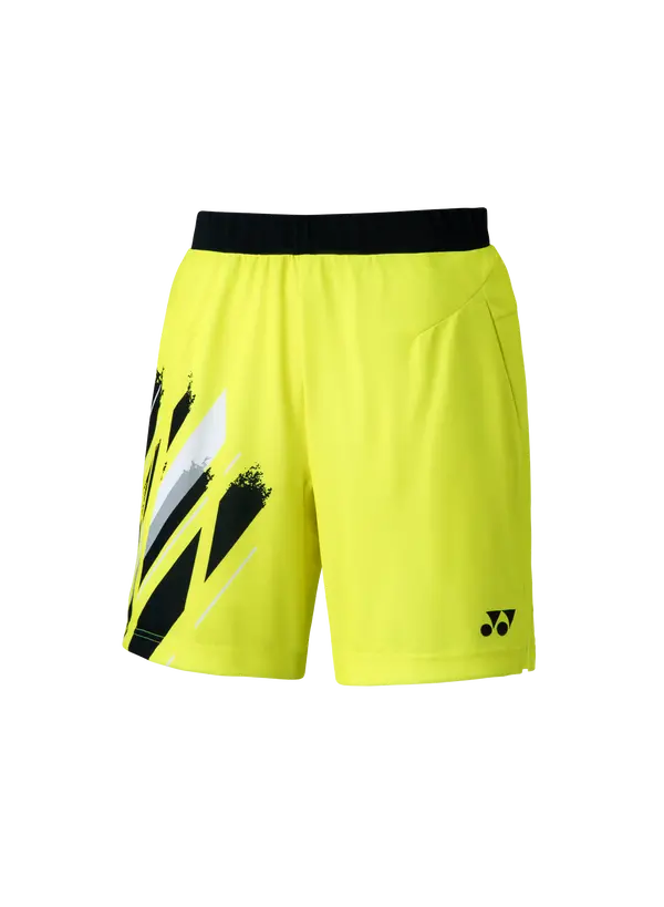 Yonex 15117 Tournament Style Men's Shorts (Yellow) 1
