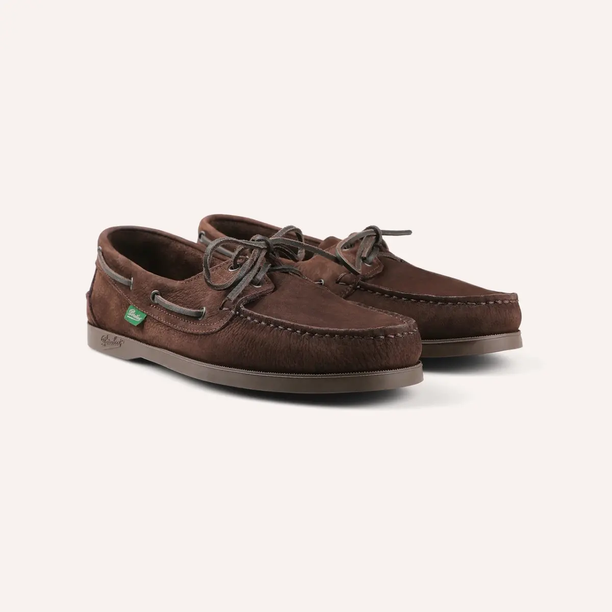 Chocolate Brown Nubuck Barth Boat Shoes 1