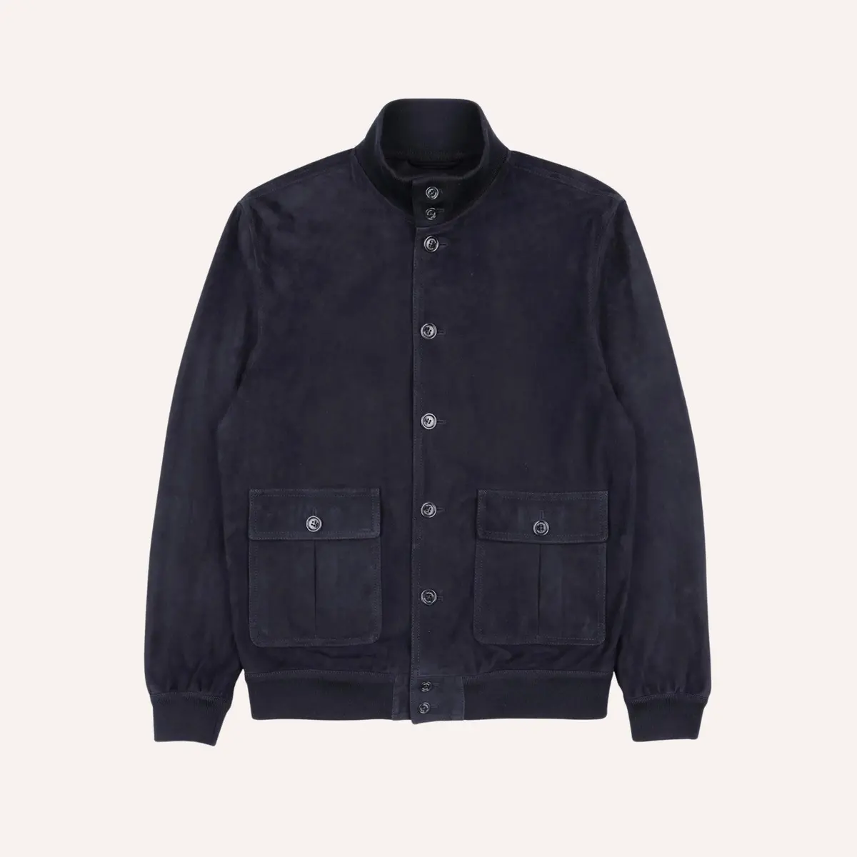 Navy Suede Unlined Valstarino Jacket 1