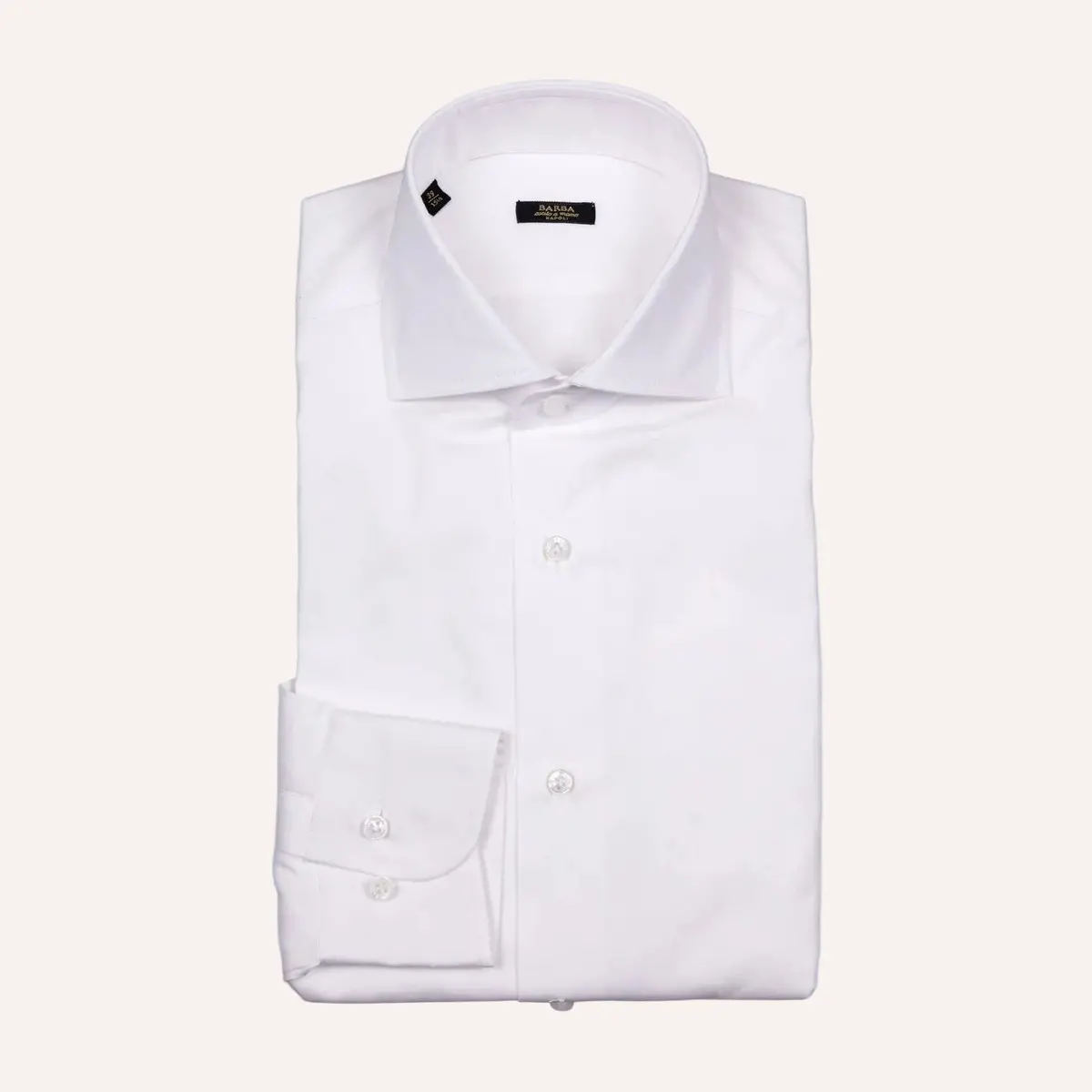 White Poplin Slim Fit Cutaway Shirt 1