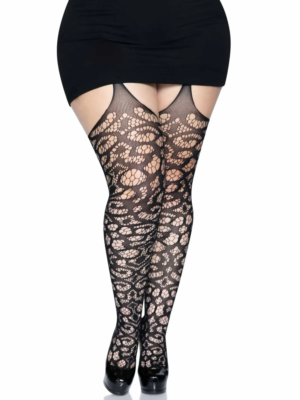 Gia Plus Garter Belt Stockings 1
