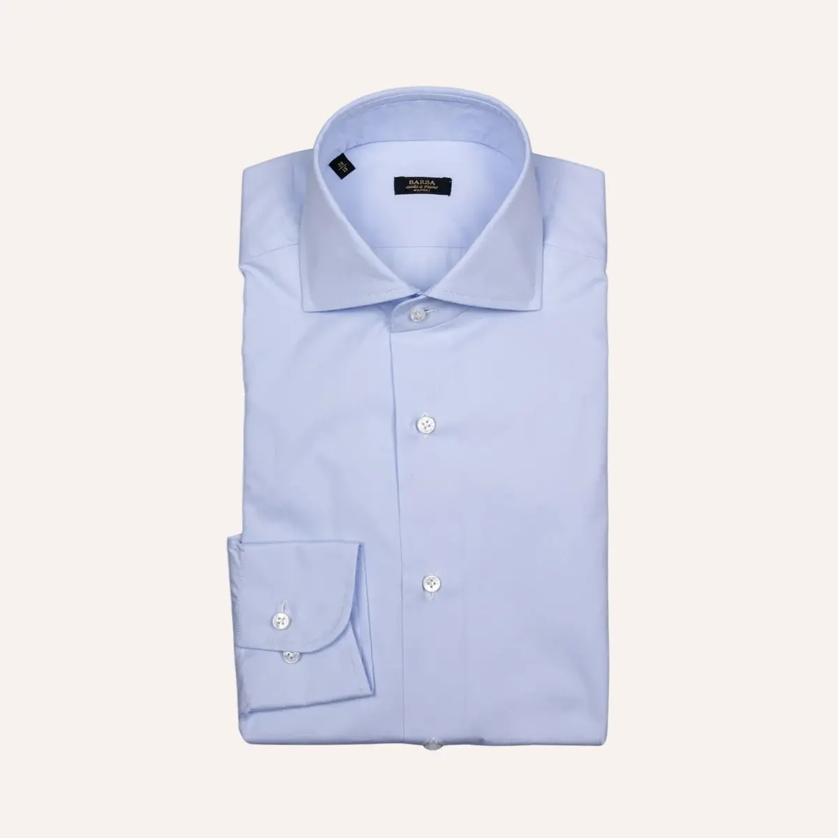 Light Blue Poplin Slim Fit Cutaway Shirt 1
