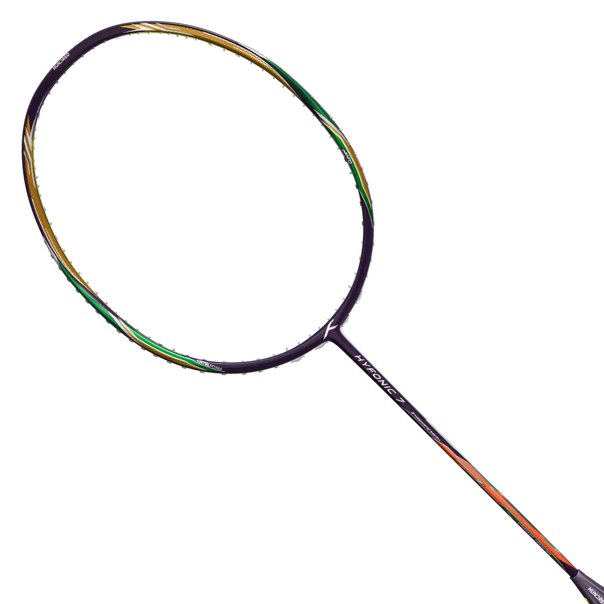 Hundred Hyfonic 7 Badminton Racket (Dark Purple/Green) 1