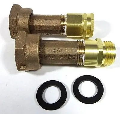 Water Meter, Garden Hose Or Rv Adapter Couplings, Fgh X Mgh 2