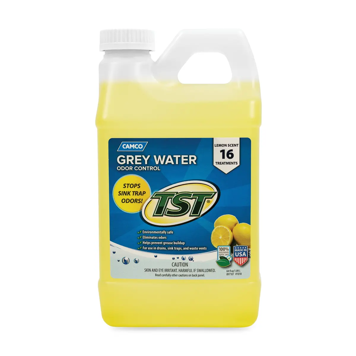 Tst Grey Water Odor Control, Lemon Scent, 64 Oz 1