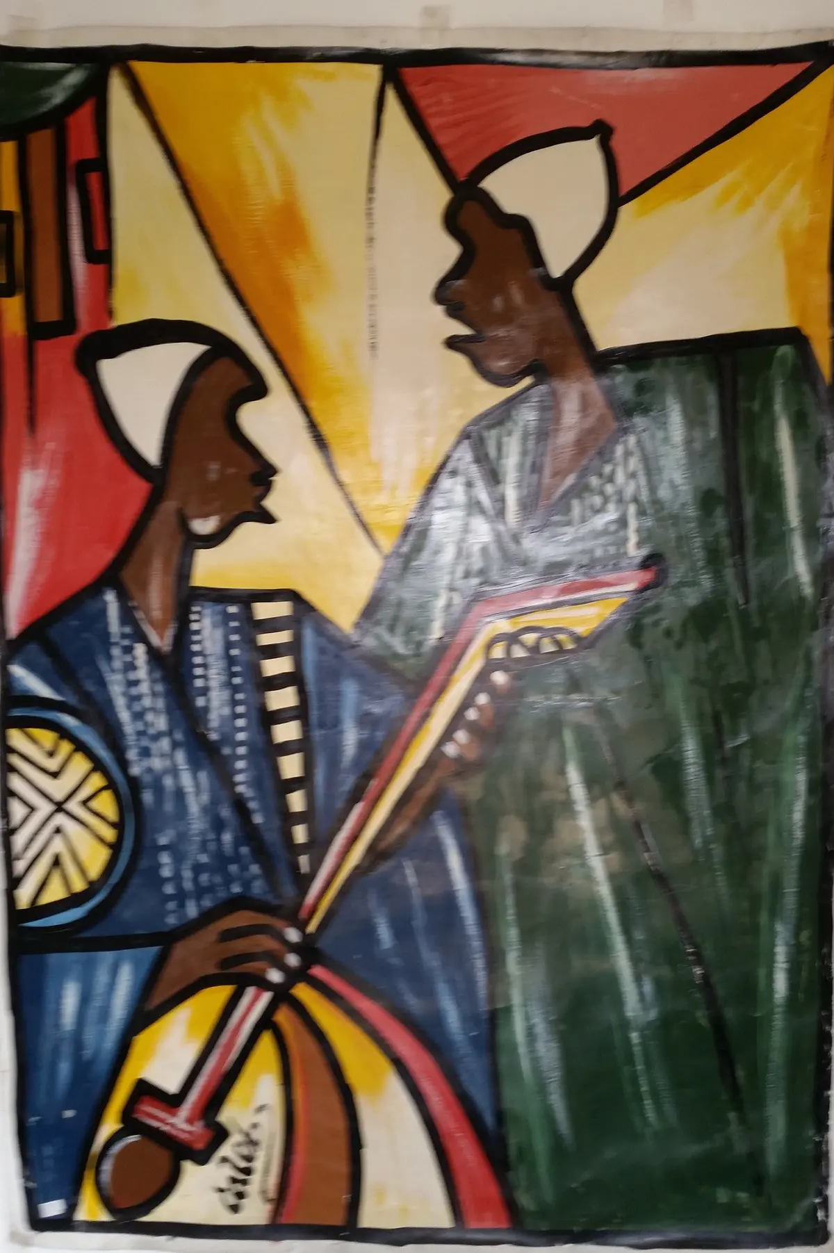 Two African Entertainers Painting 1