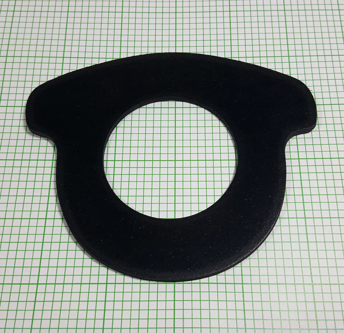 2" Flanged Water Meter Gasket, Drop In Style, Epdm Rubber, 1/8" Or 1/16" Thickness 1
