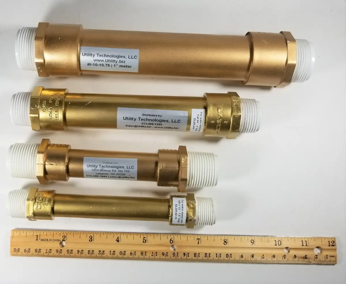 Water Meter Spacer Idler Tube Pvc,  5/8" Through 1" - Temporary Meter Replacement 5