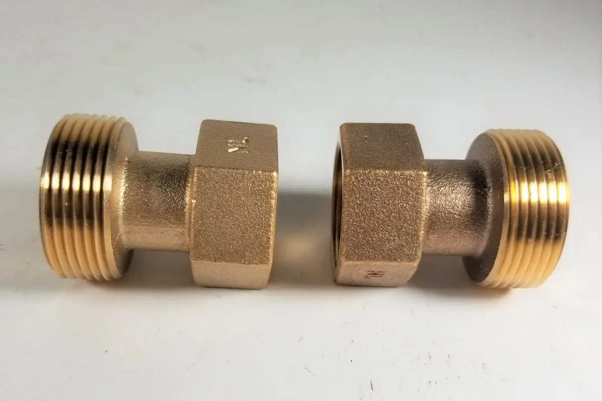 Water Meter Adapters, Set 5/8" X 3/4" Water Meter Into 1" Meter Set (368-0641, A24) 1